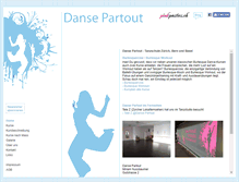 Tablet Screenshot of dansepartout.ch